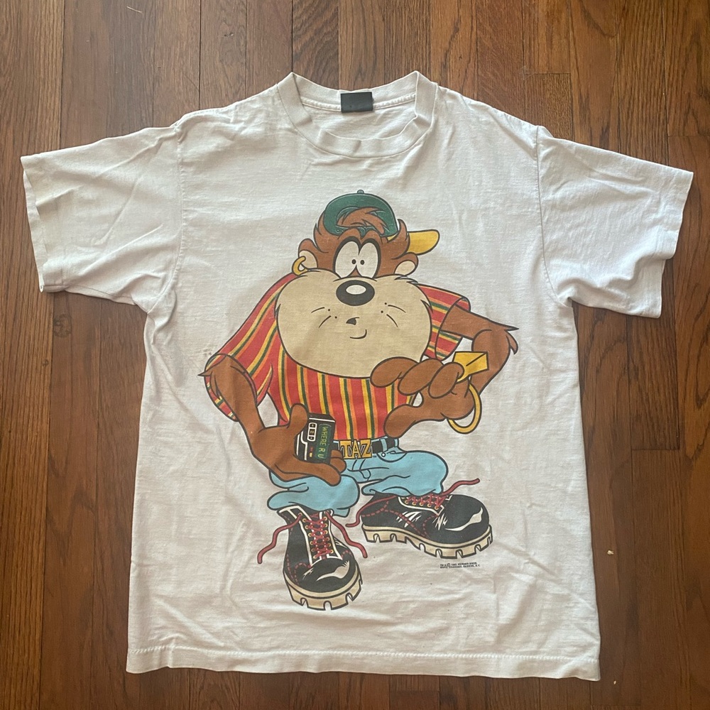 1993 tazmanian devil hip hop shirt